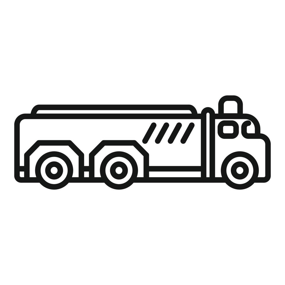 Cargo machine icon outline vector. Airport ground vector