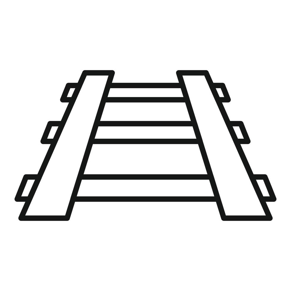 vector de contorno de icono de ferrocarril de viaje. ventana del metro