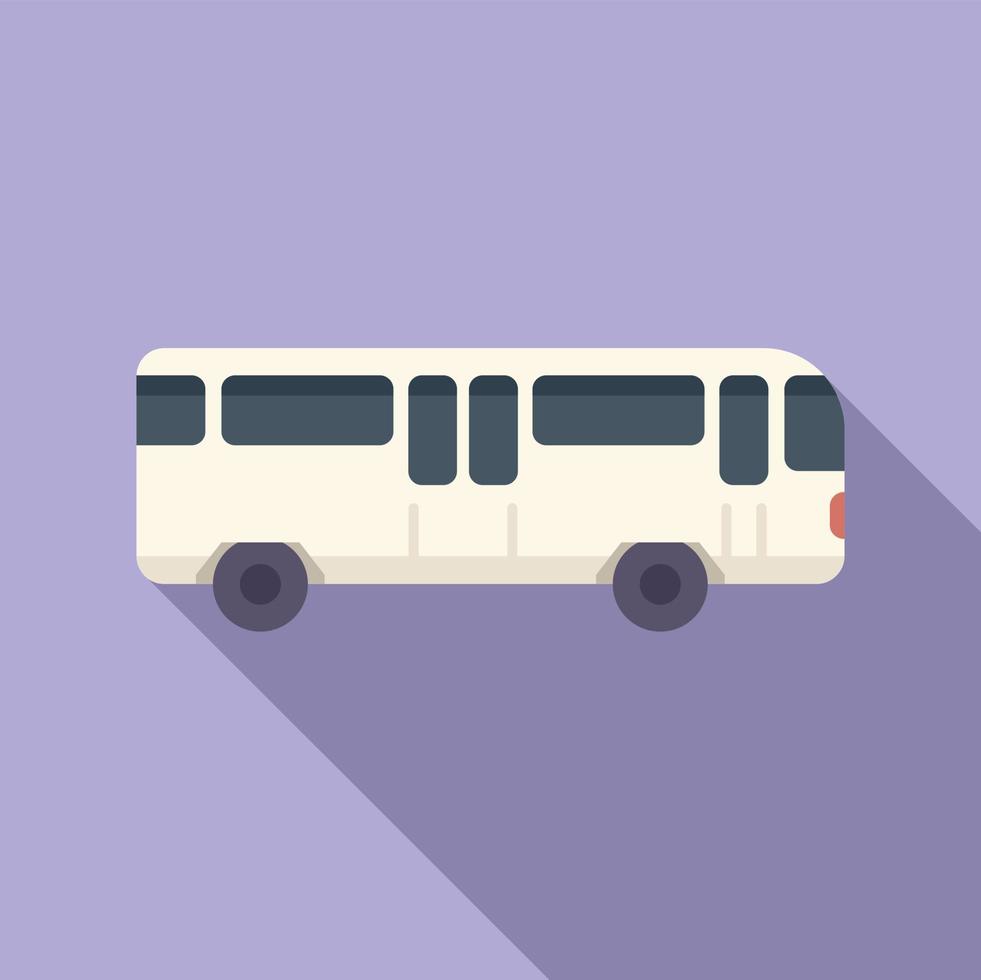 vector plano del icono del autobús del aeropuerto. apoyo terrestre