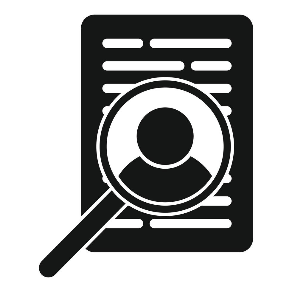 Search audience icon simple vector. Lead goal vector