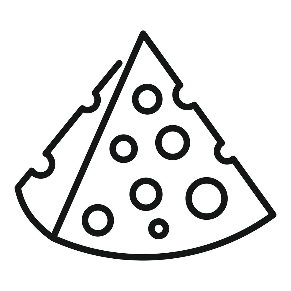 Good cheese icon outline vector. Milk factory vector