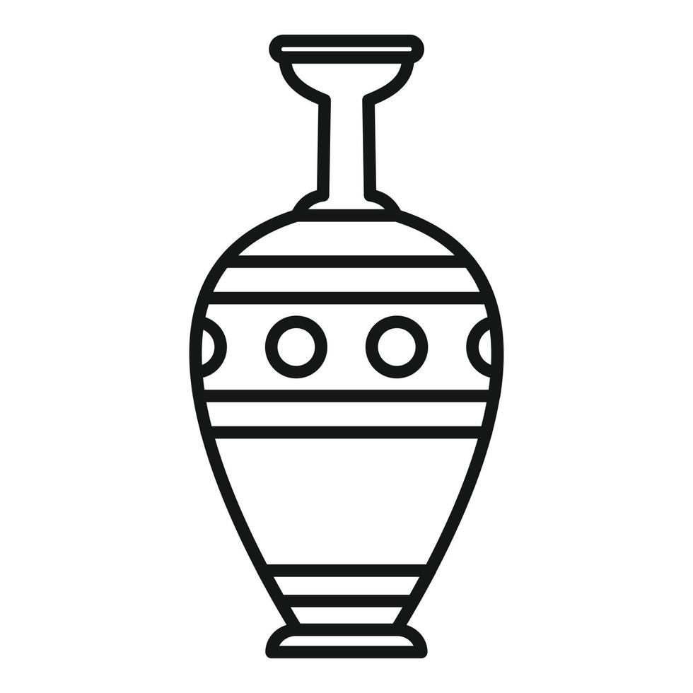 Jug amphora icon outline vector. Vase pot vector