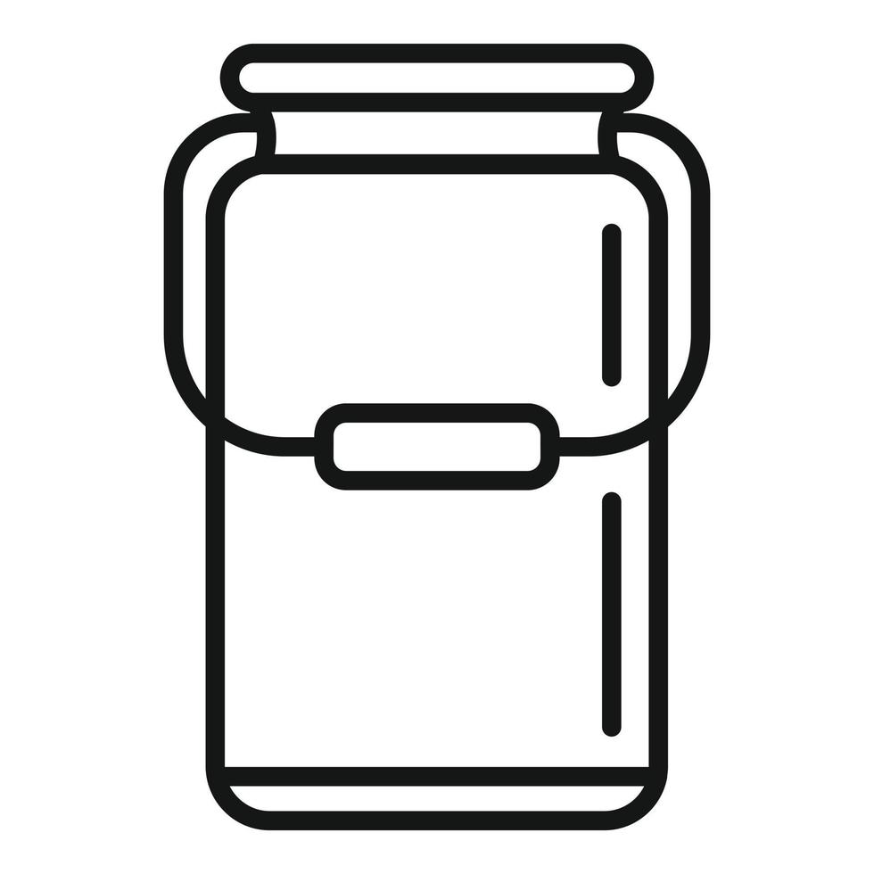 Milk pot icon outline vector. Food production vector
