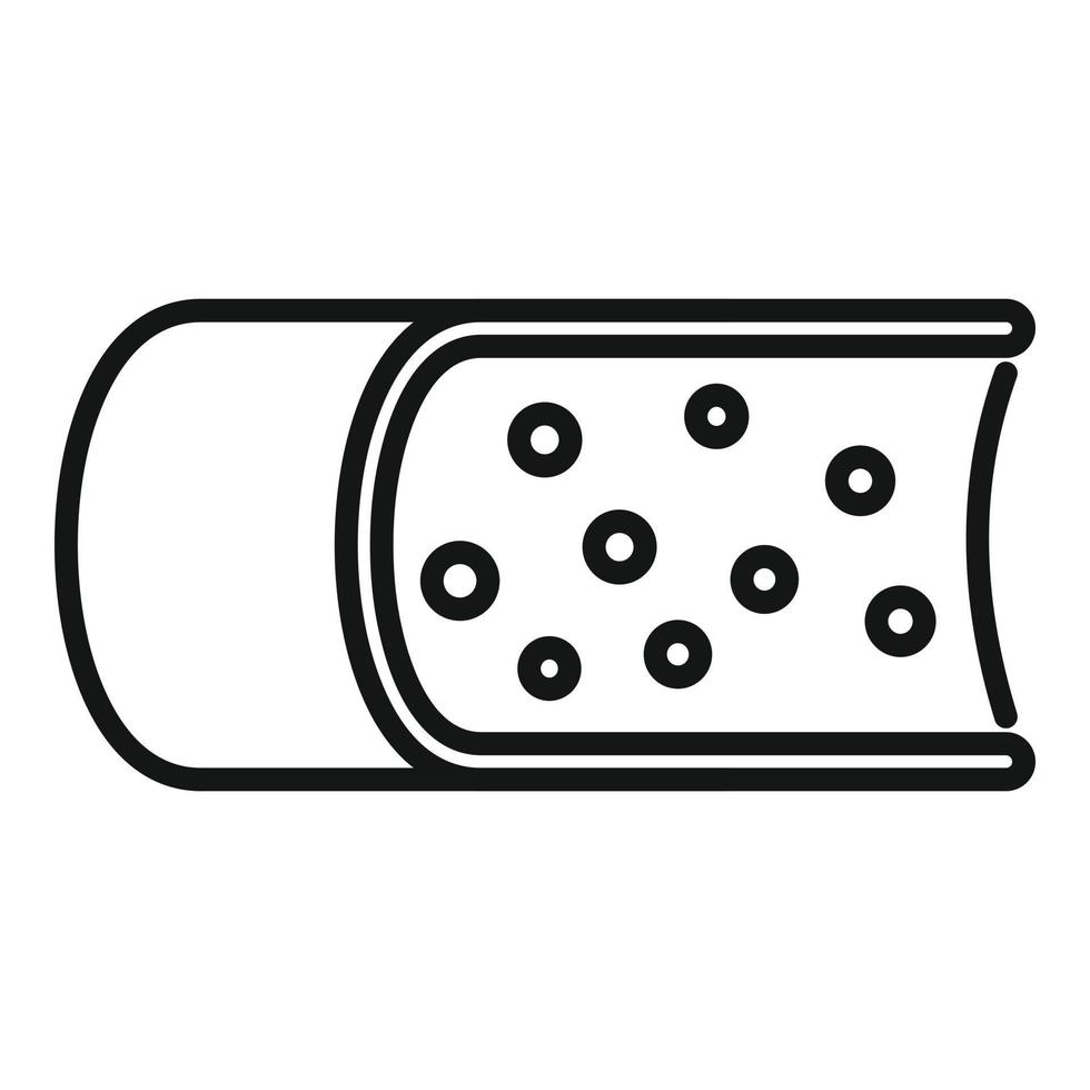 Fresh cheese icon outline vector. Milk production vector