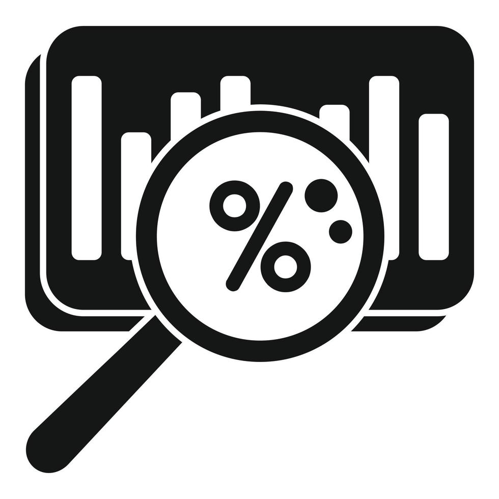 Percent market segmentation icon simple vector. Segment target vector