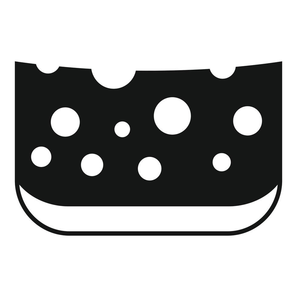 Cow cheese icon simple vector. Food production vector