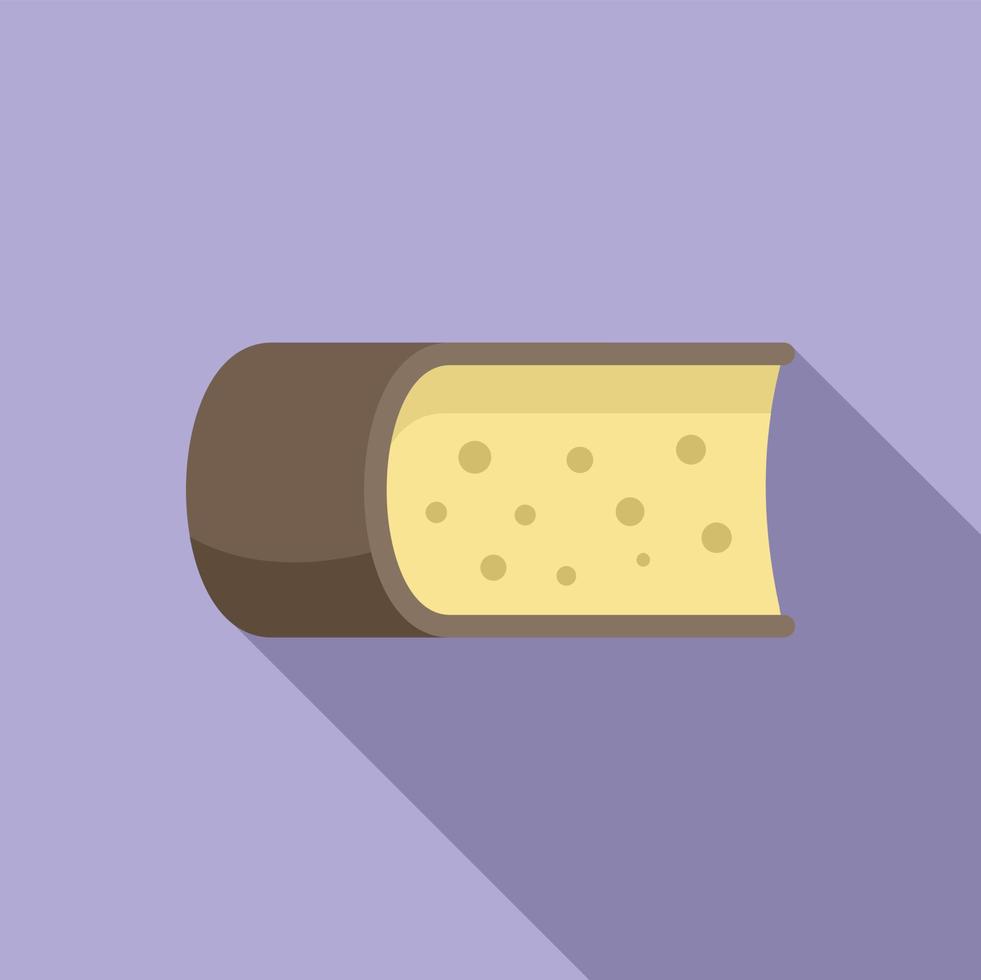 Fresh cheese icon flat vector. Milk production vector