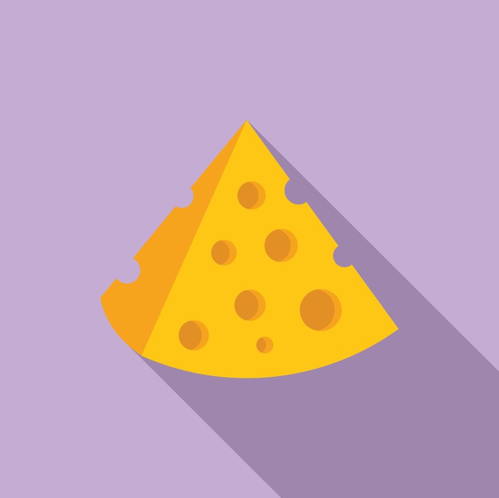 Good cheese icon flat vector. Milk factory vector