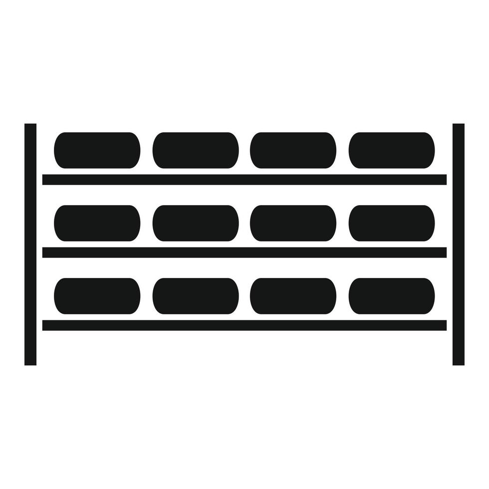 Cheese rack icon simple vector. Milk food vector
