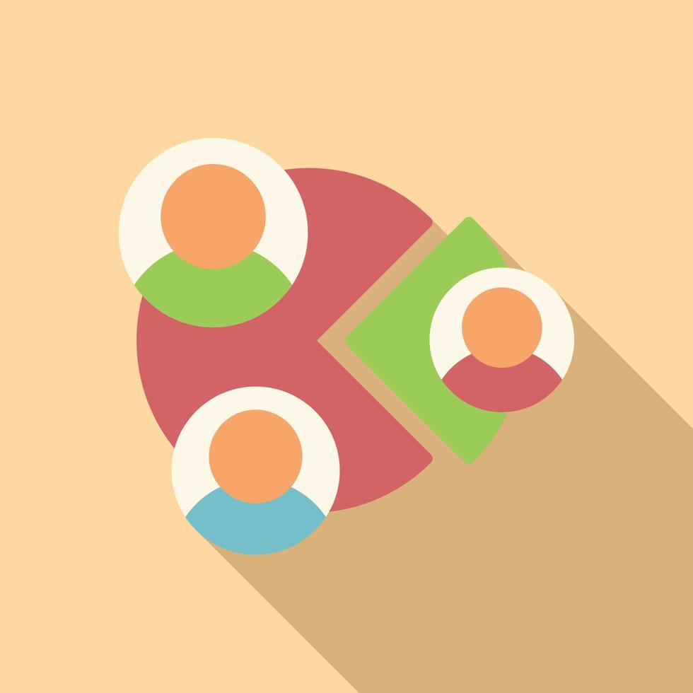 Audience icon flat vector. Business people vector