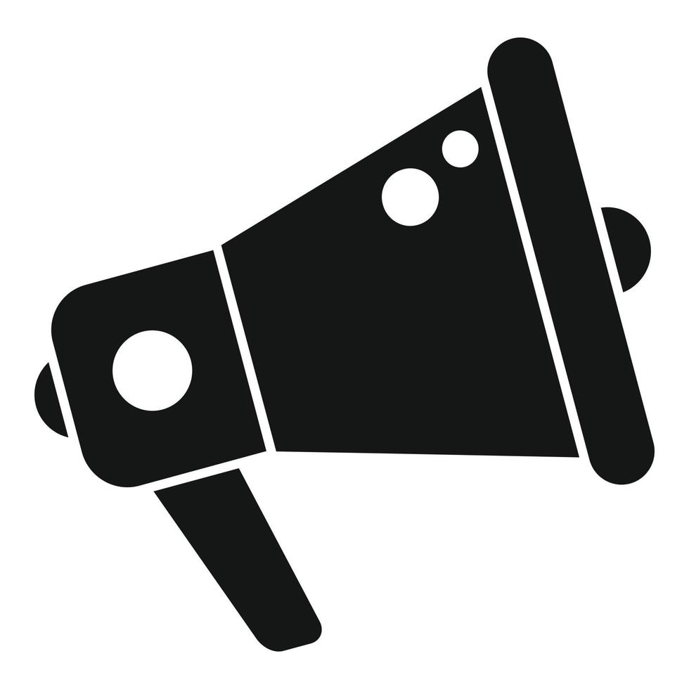 Megaphone target icon simple vector. Digital seo vector