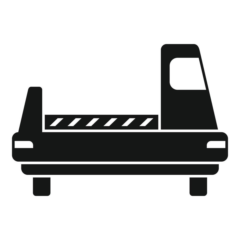 Airport bag machine icon simple vector. Ground support vector