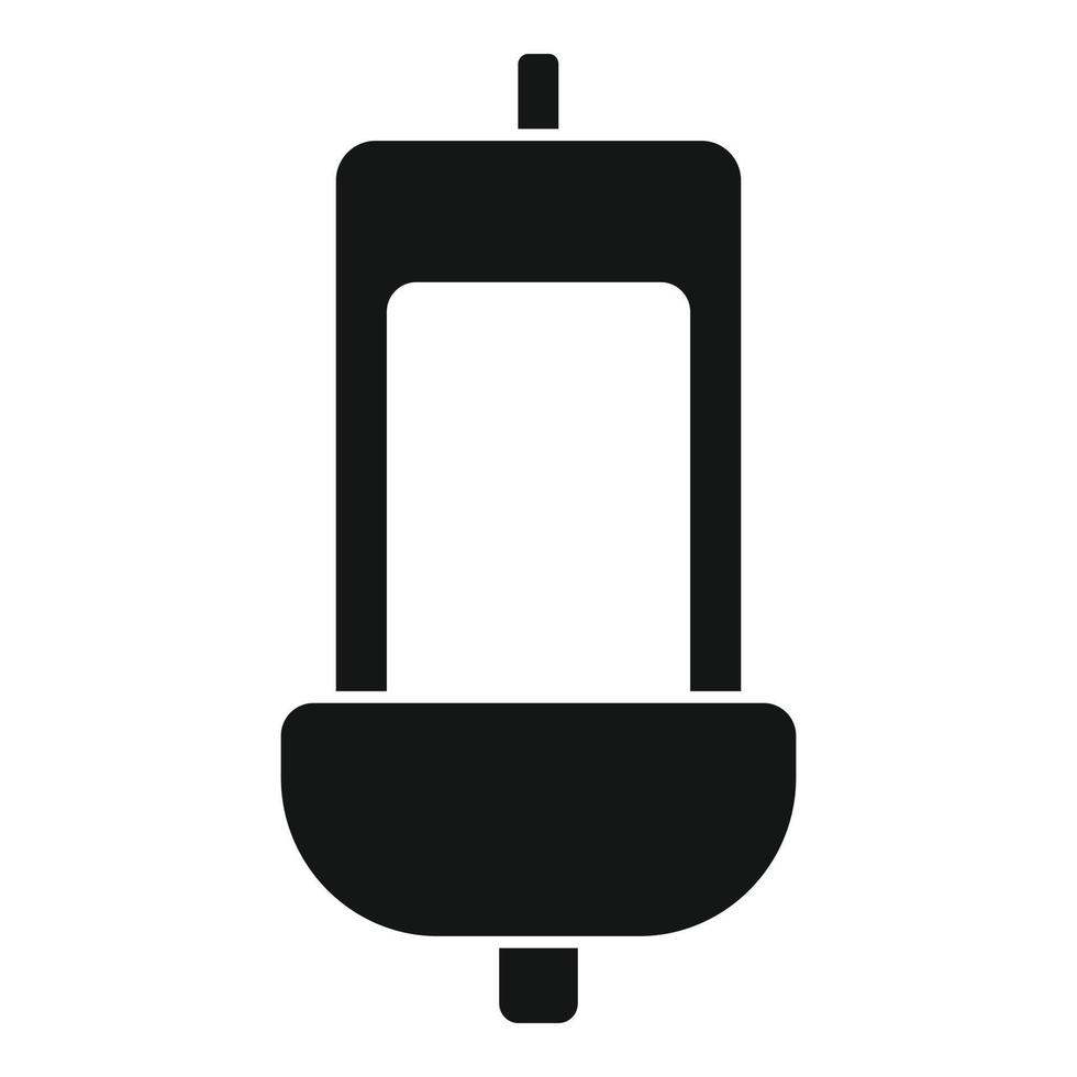 Public male toilet icon simple vector. Wc restroom vector