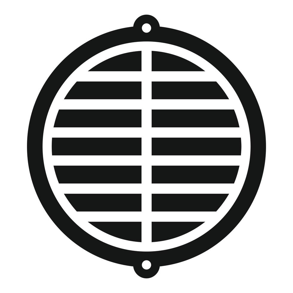 Drain manhole icon simple vector. City road vector