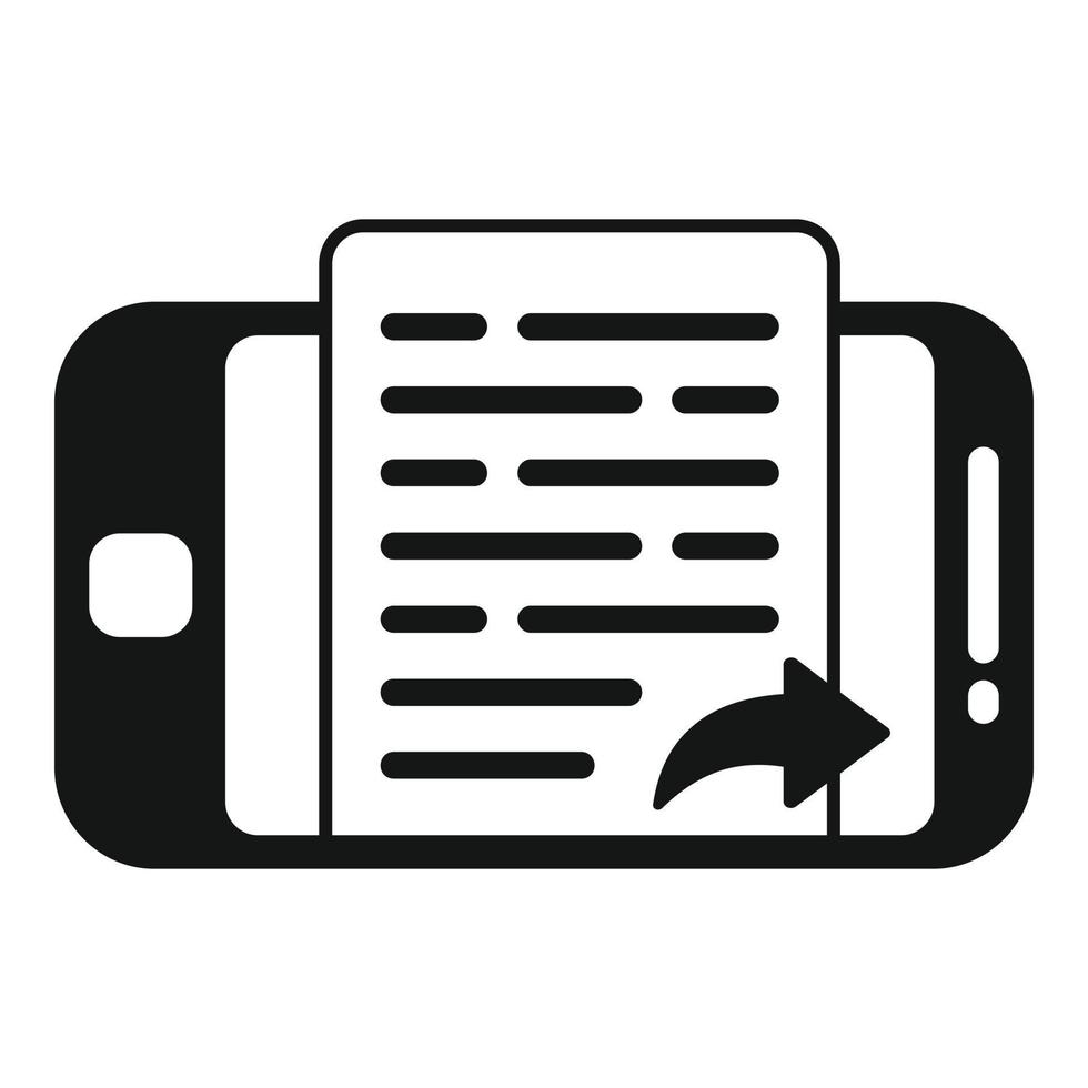 Repost mark icon simple vector. Business report vector
