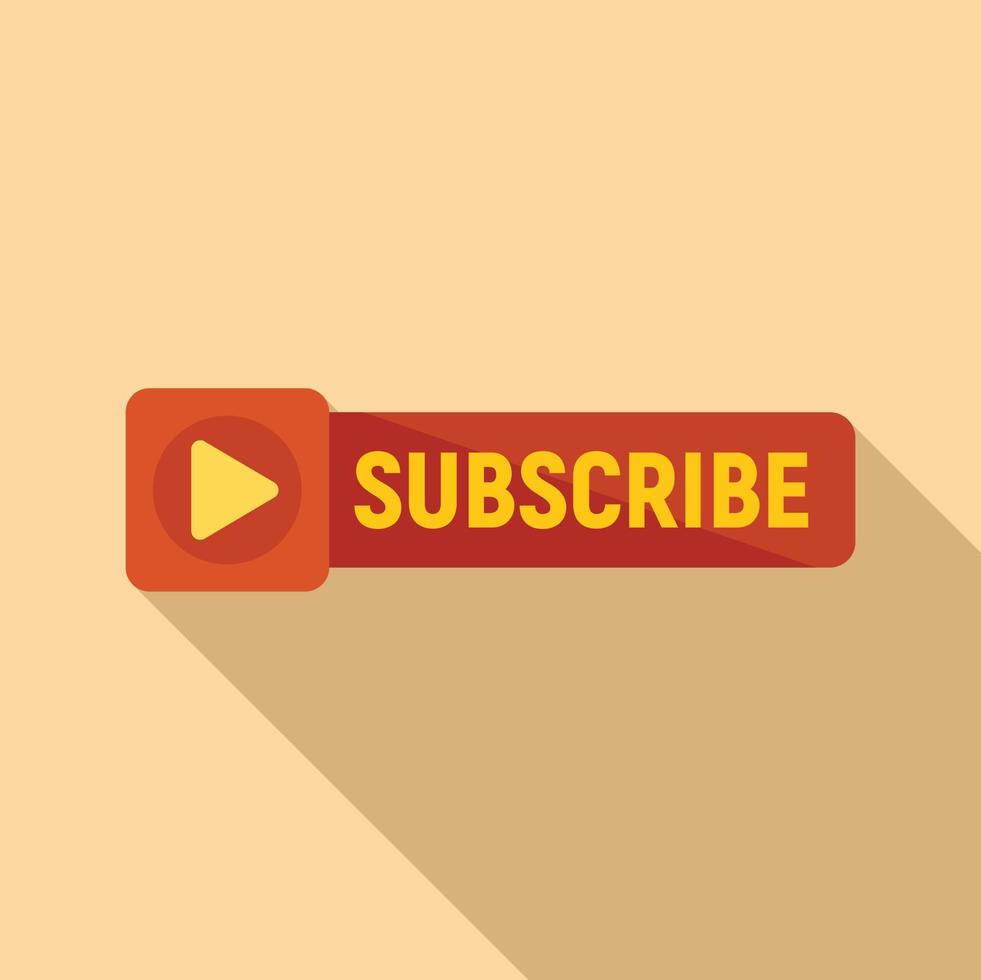 Subscribe banner icon flat vector. Email message vector
