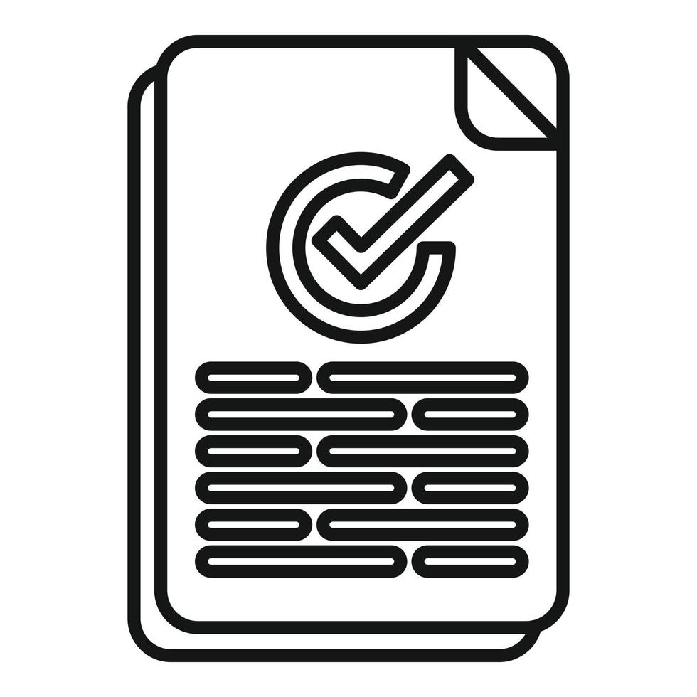 Subscribe paper icon outline vector. Email message vector