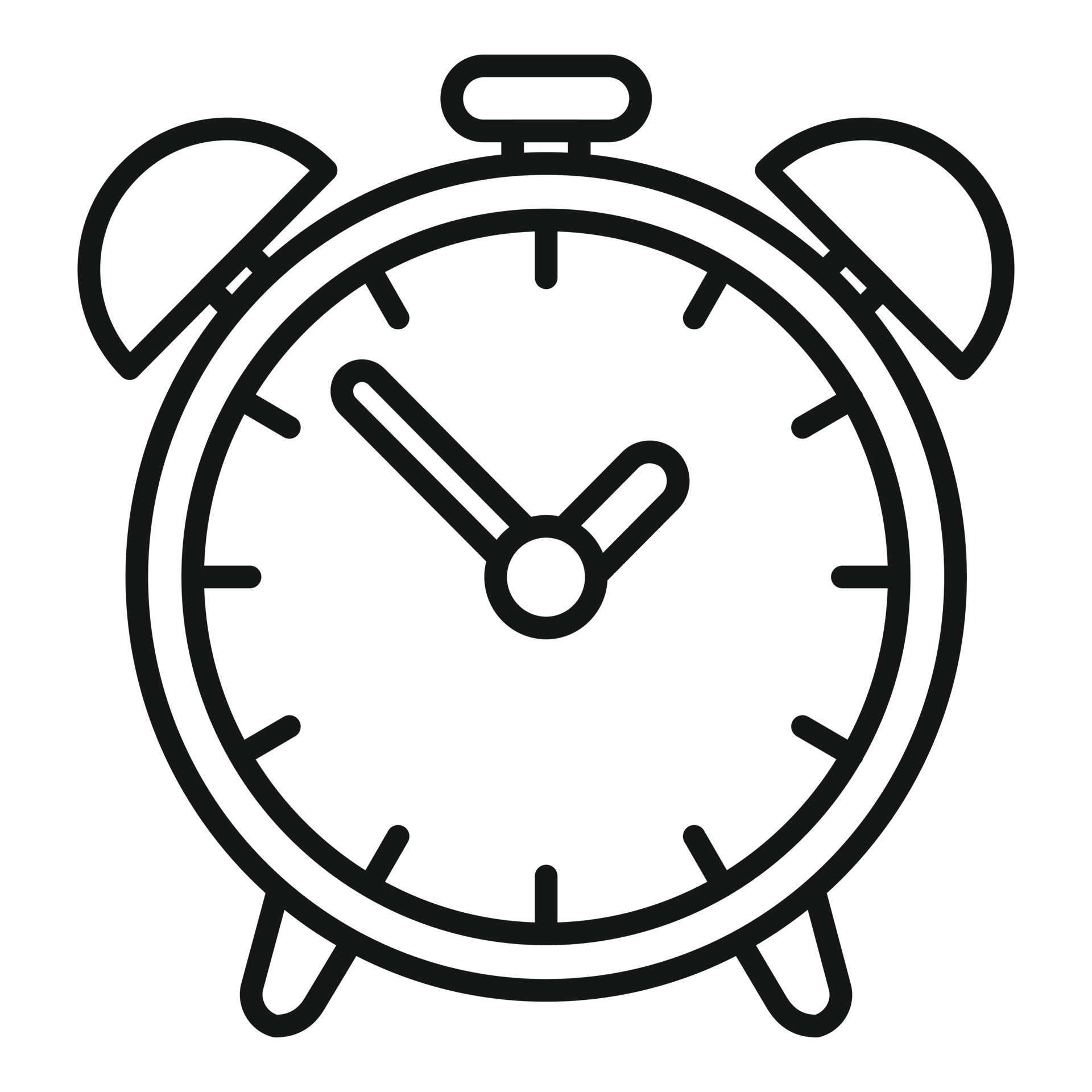 Alarm clock icon outline vector. Office time 15150043 Vector Art at
