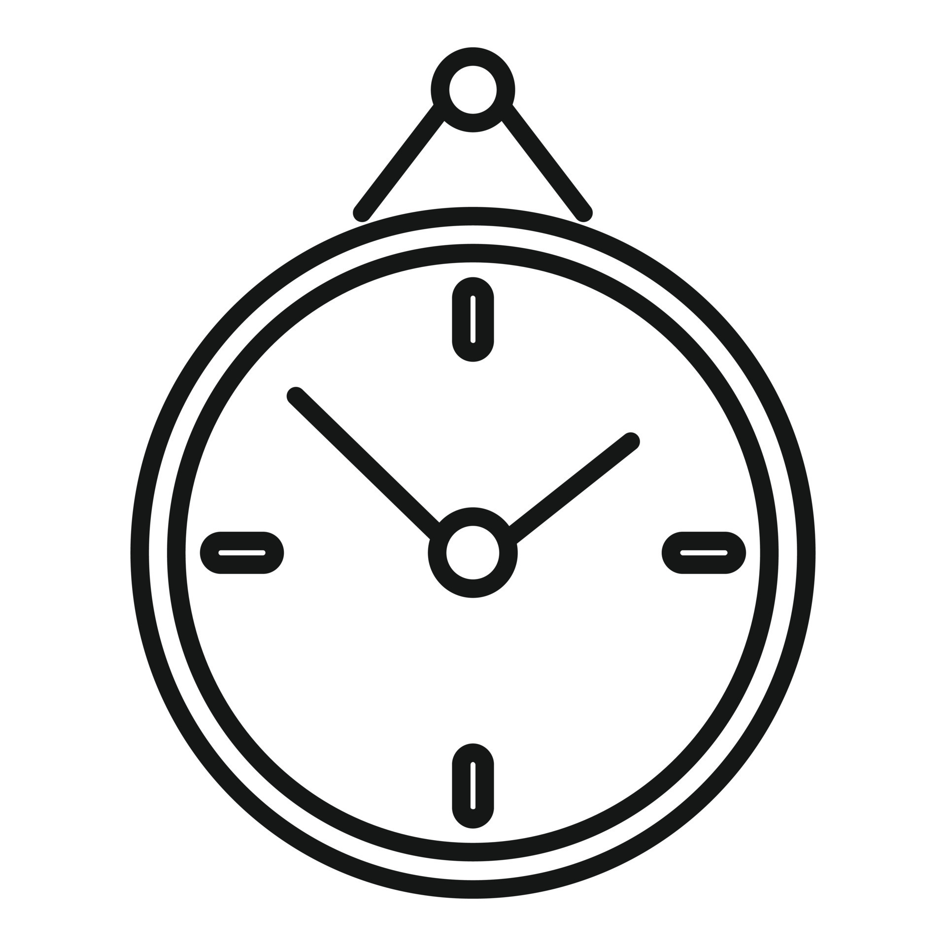Wall clock icon outline vector. Work time 15150116 Vector Art at Vecteezy