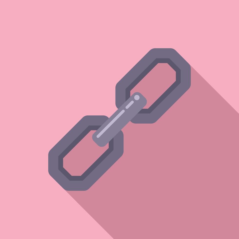 Connect chain icon flat vector. Web link vector