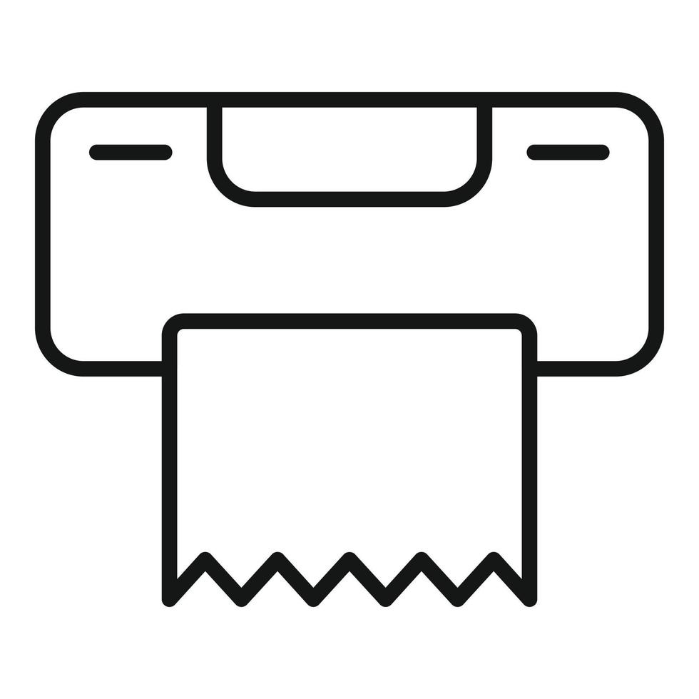 Wc paper icon outline vector. Toilet restroom vector