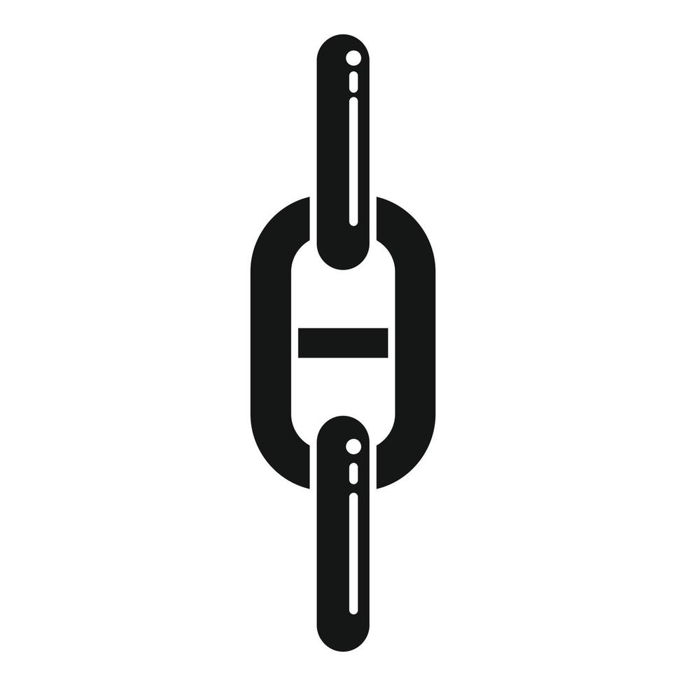 Technology chain icon simple vector. Web link vector