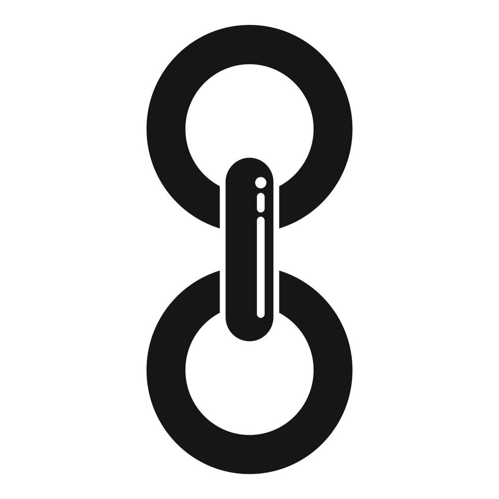 Chain object icon simple vector. Web link vector