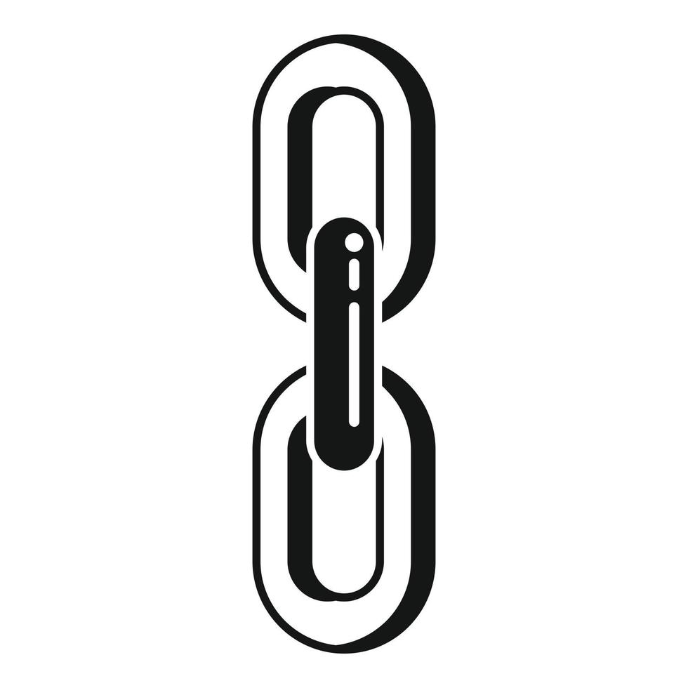 Web chain icon simple vector. Business system vector