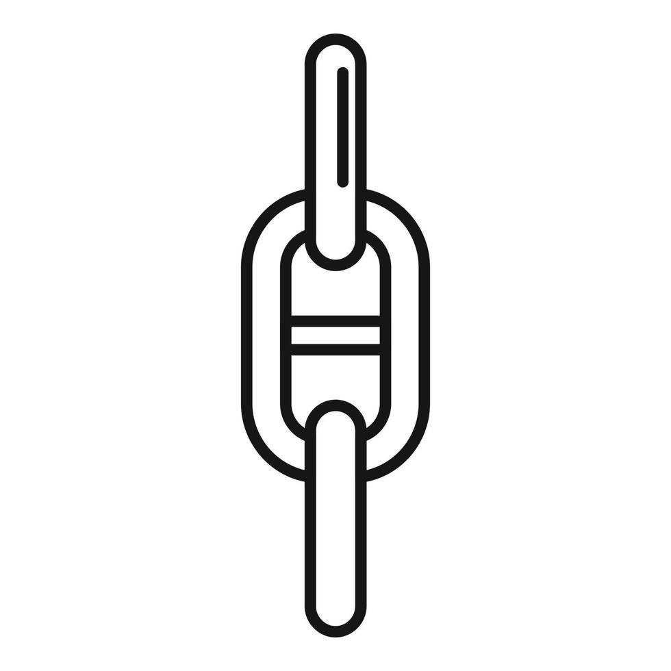 Digital chain icon outline vector. Web link vector
