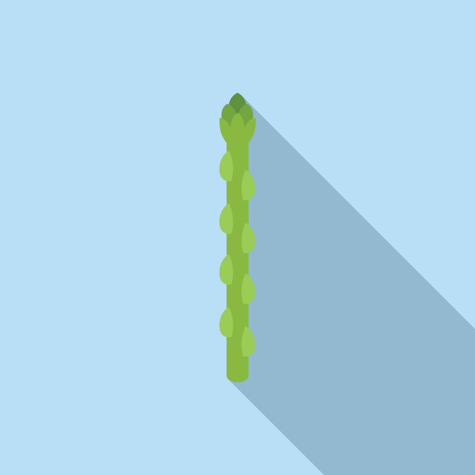 Health asparagus icon flat vector. Plant bunch vector