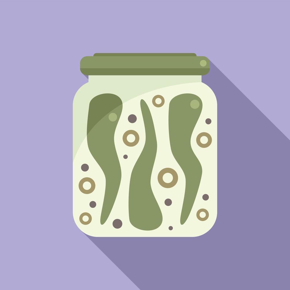 Pickled chilli icon flat vector. Food eating vector