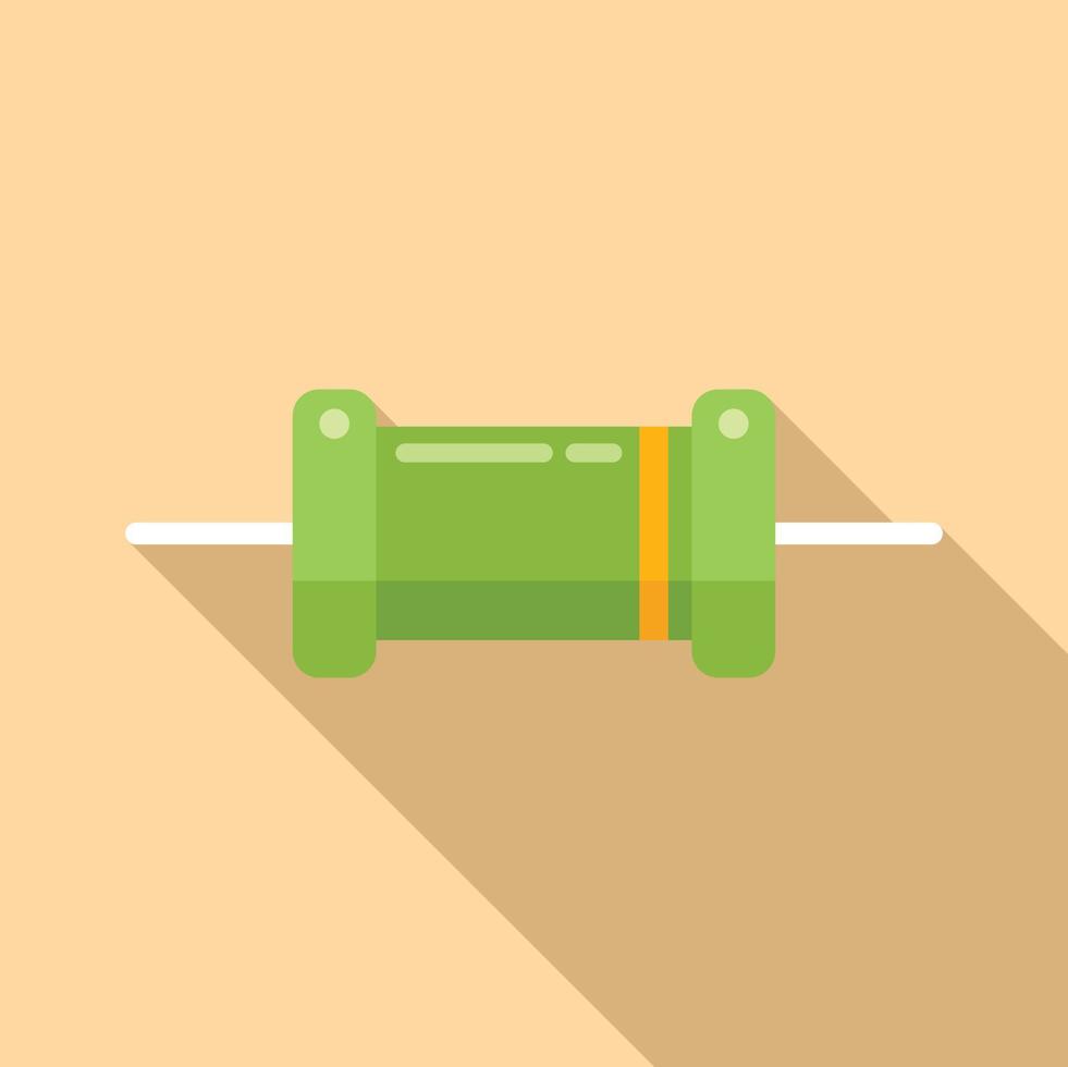 Capacitor icon flat vector. Electrical circuit vector