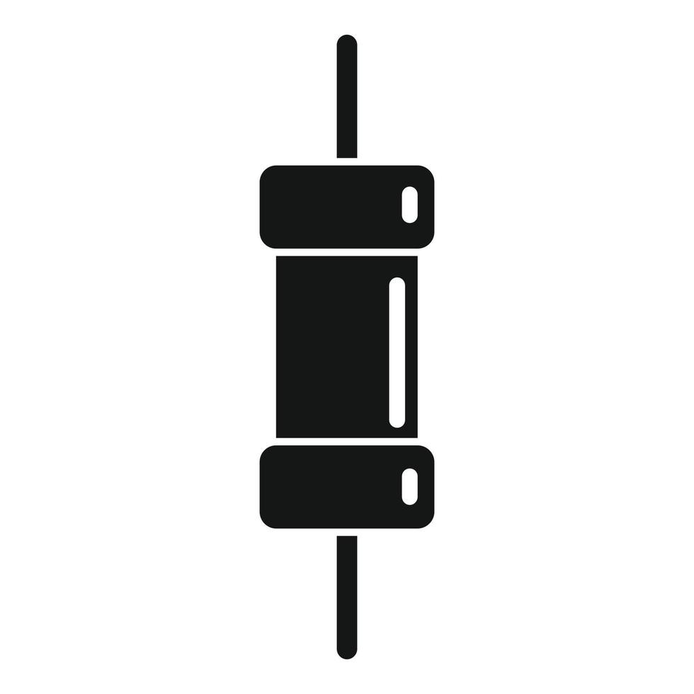 Microchip resistor icon simple vector. Electric circuit vector