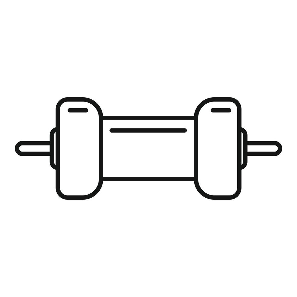 Computer resistor icon outline vector. Electrical circuit vector