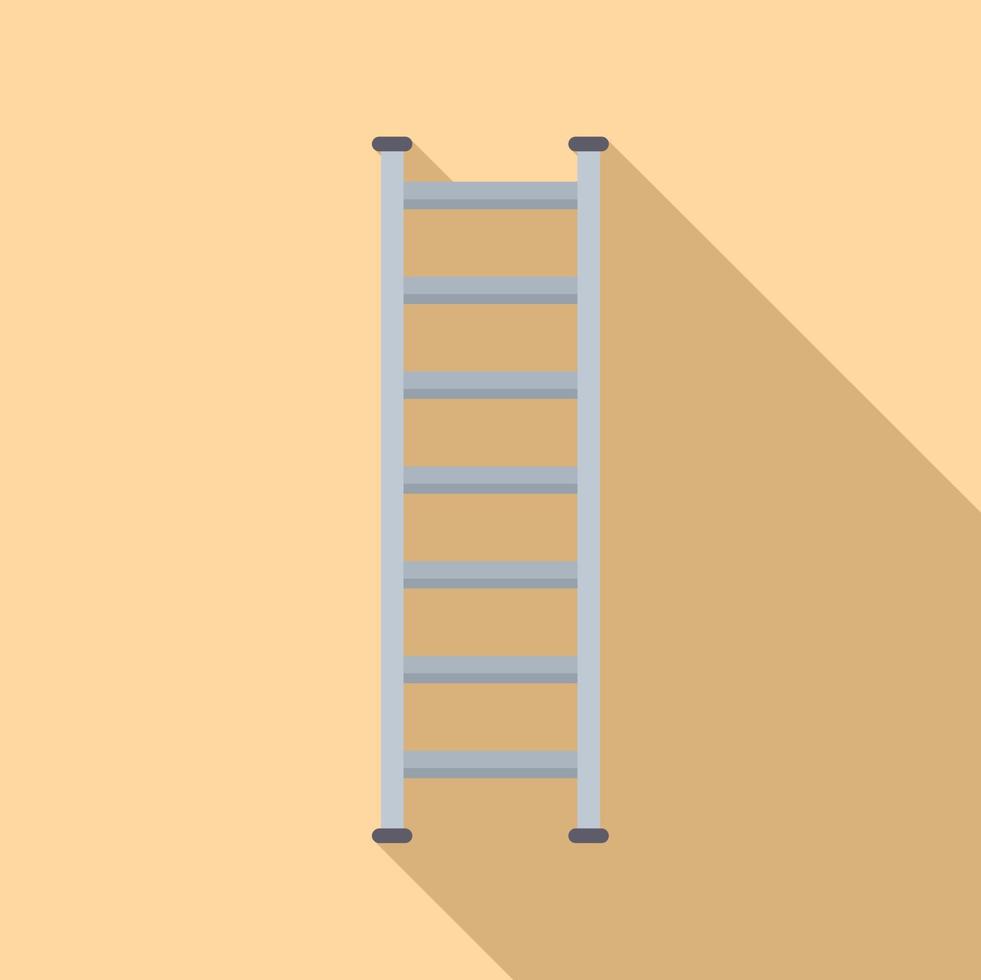 Instrument ladder icon flat vector. Step construction vector