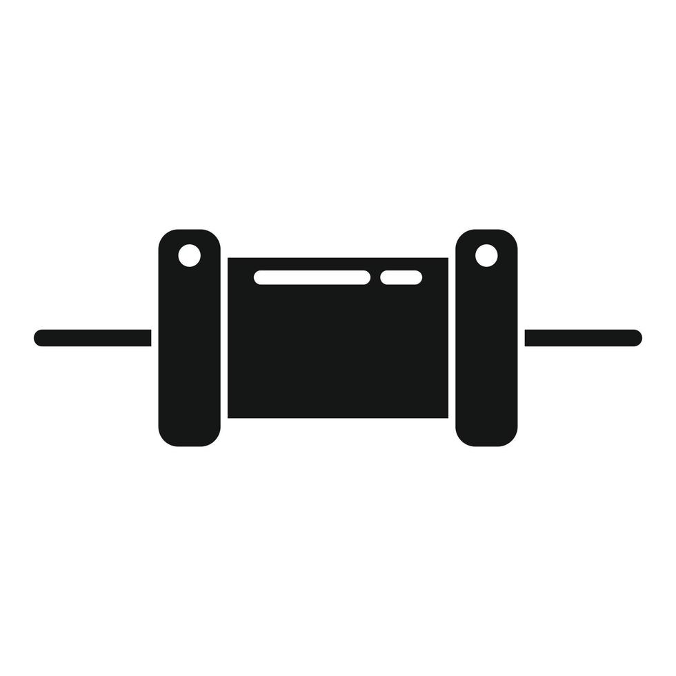 Capacitor icon simple vector. Electrical circuit vector