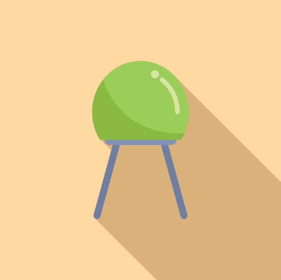 Battery resistor icon flat vector. Electric circuit vector