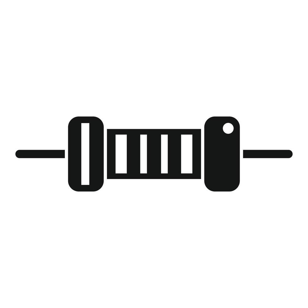 Power resistor icon simple vector. Electric circuit 15150468 Vector Art