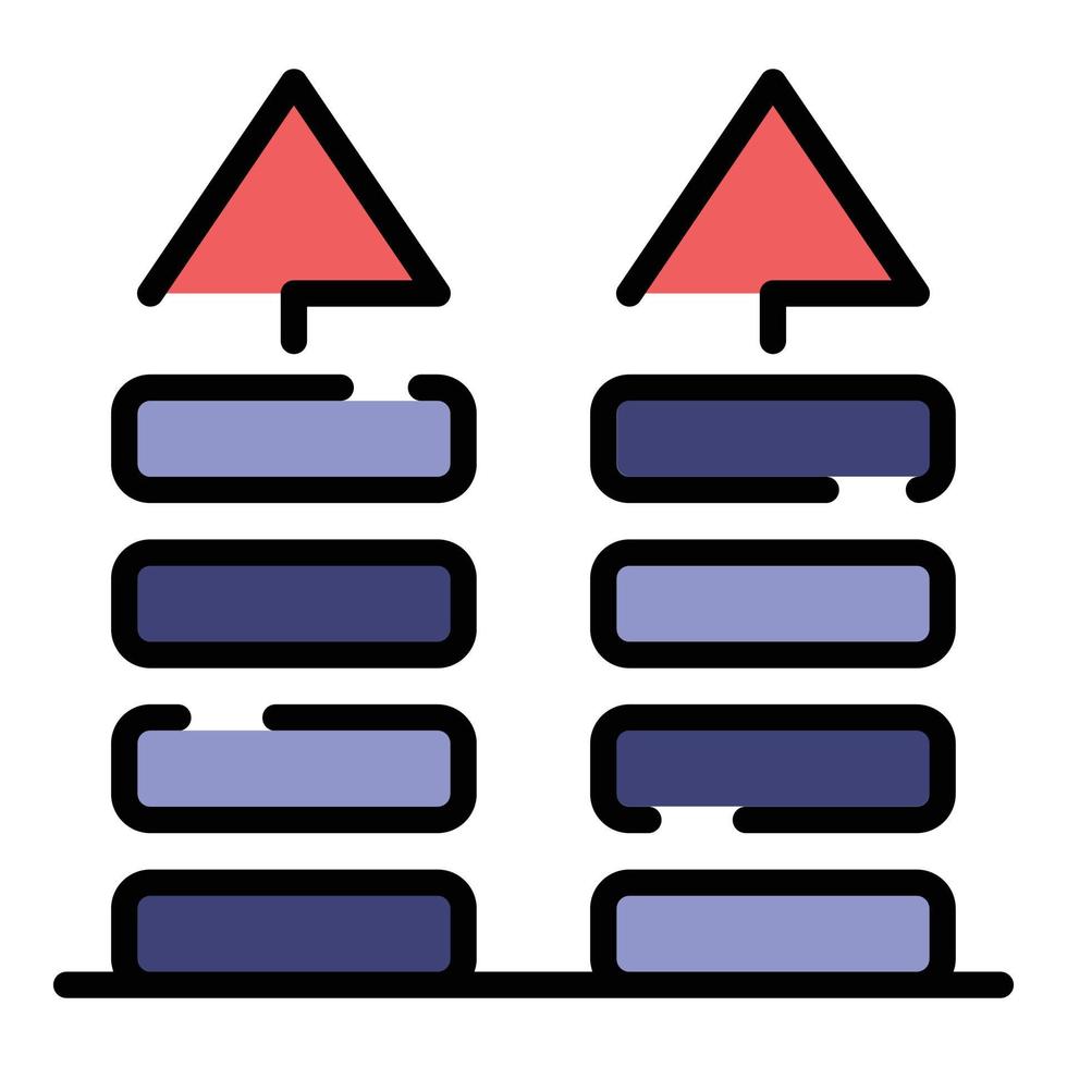 Fabric feature icon color outline vector