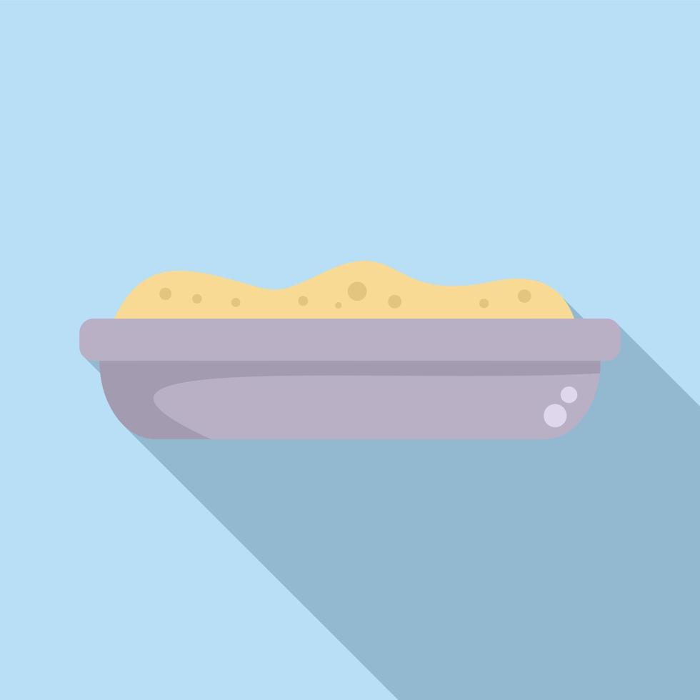 Mashed potatoes icon flat vector. Potato food vector