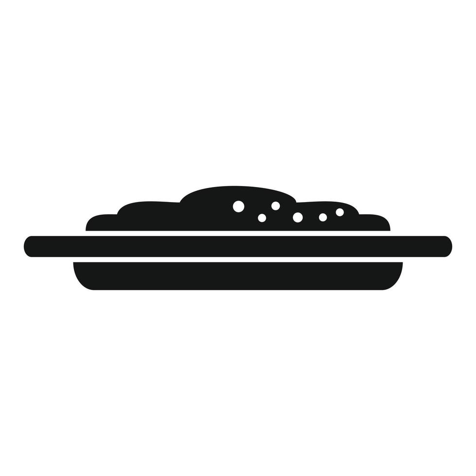 Celery mash potato icon simple vector. Boiled food vector