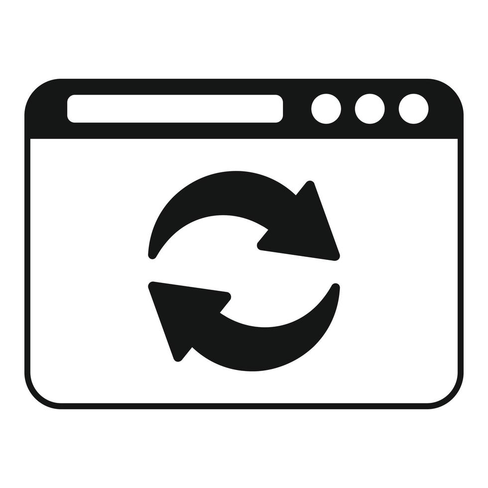 Redesign web page icon simple vector. Template agency vector