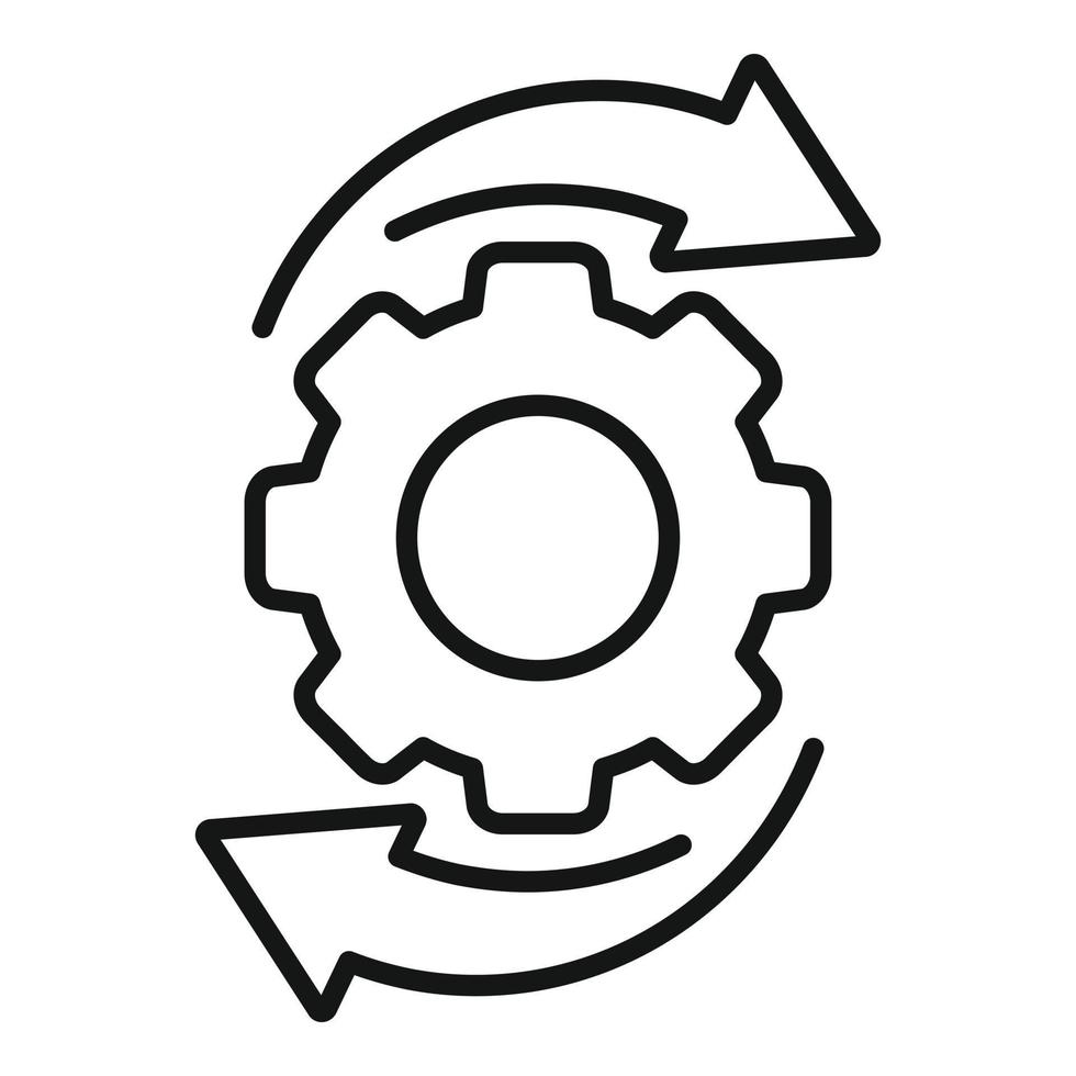 Redesign gear icon outline vector. Web ui vector