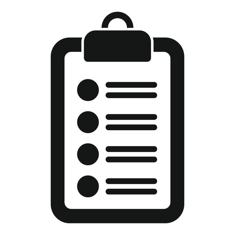 Clipboard review icon simple vector. Customer feedback vector