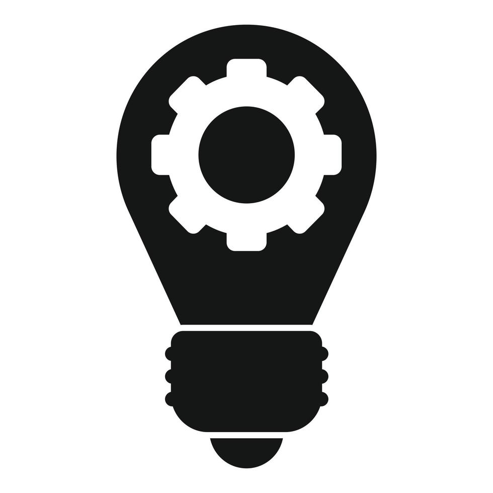 Bulb idea icon simple vector. Star rate vector