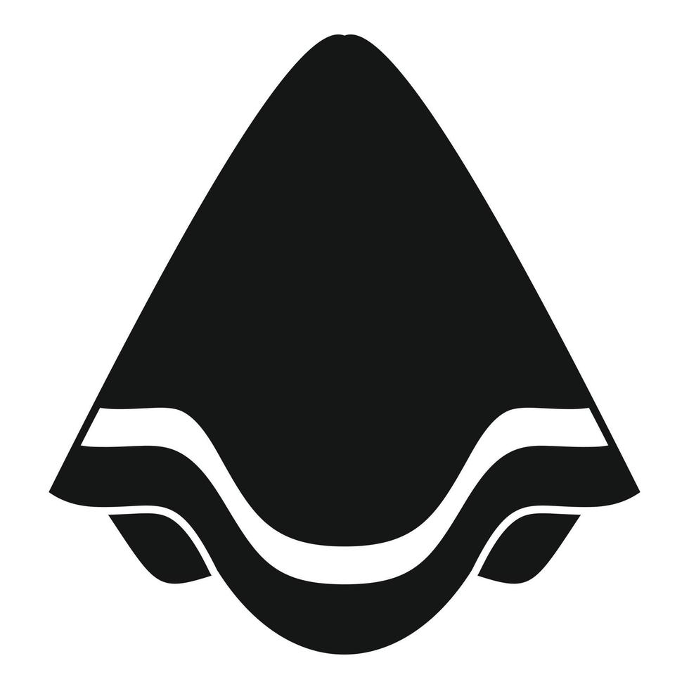 Stack spa towel icon simple vector. Fabric cloth vector