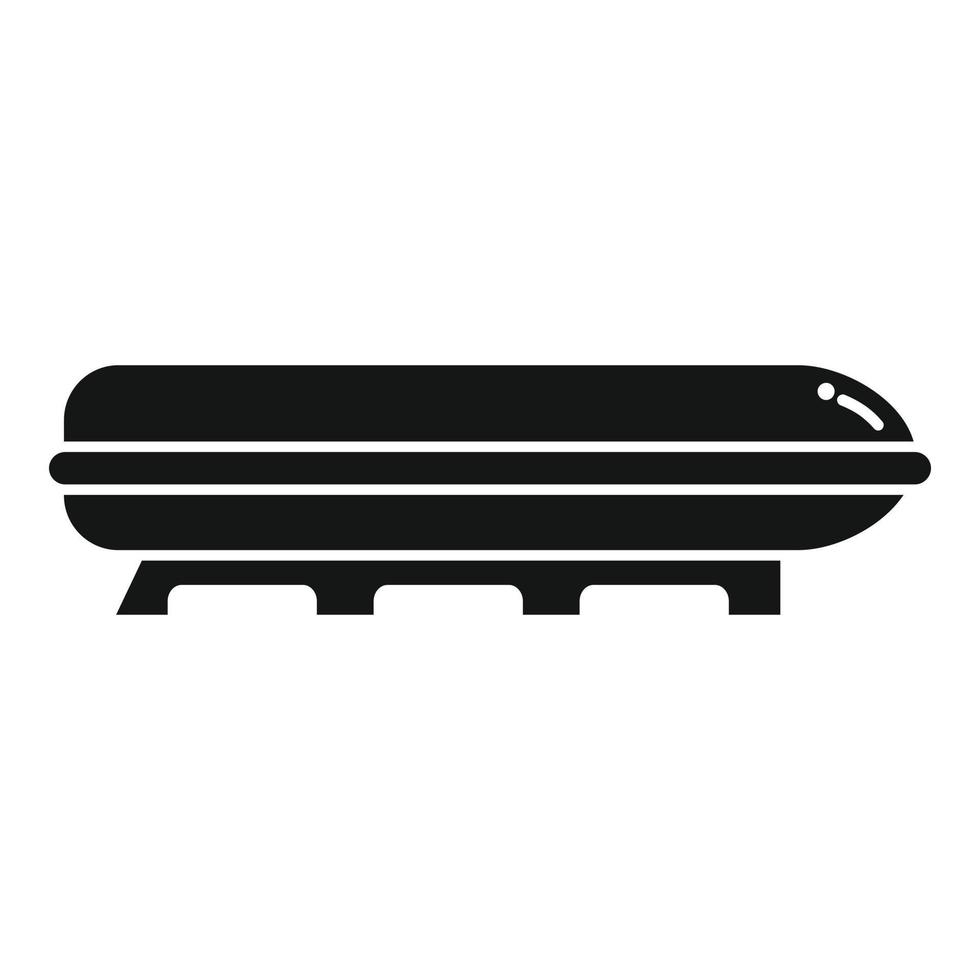 Car box icon simple vector. Roof trunk vector