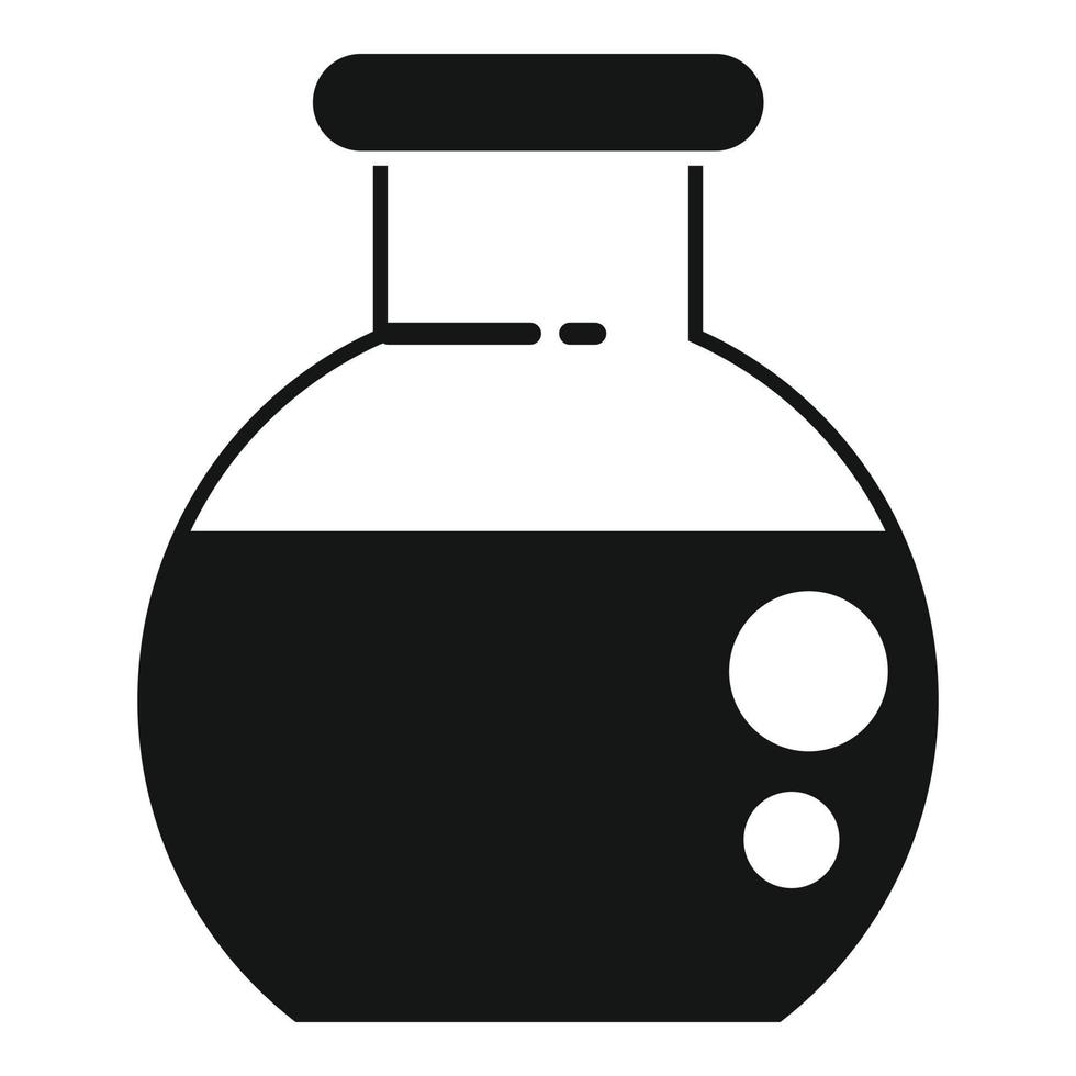 vector simple de icono de olla de laboratorio. ADN transgénico