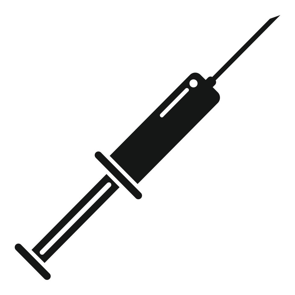 Gmo syringe icon simple vector. Dna food vector