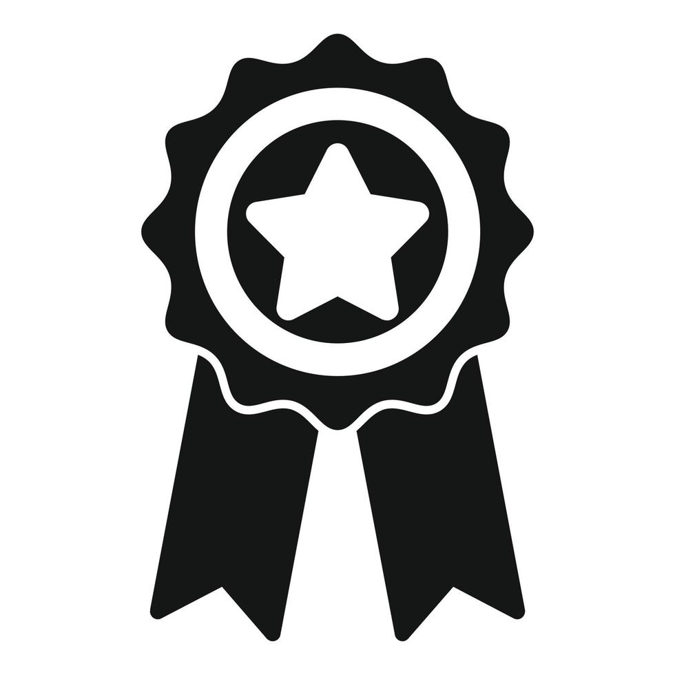 Emblem rate icon simple vector. Customer feedback vector